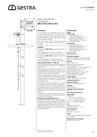 Gestra NRG 16-38 S, NRG 16-39 S – Drawing (859913c7fb6f_S1-1 S. 1)