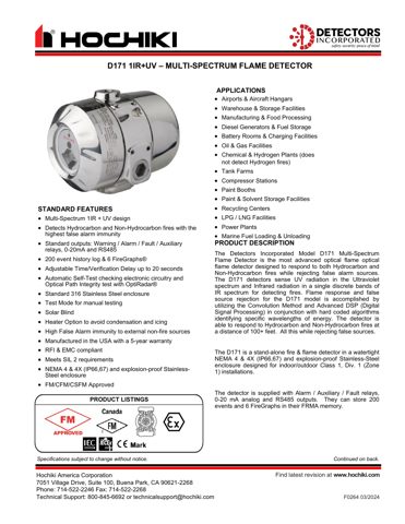 Hochiki Marine D171 1IR+UV – Drawing (e202b8544f8f_S1-2 S. 1)