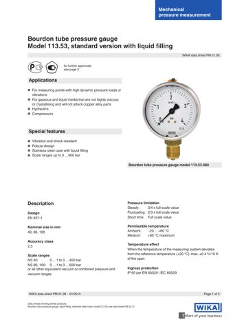 WIKA Alexander Wiegand SE & 113.53 080 – Drawing (8f894b49bad2_S1-1 S. 1)