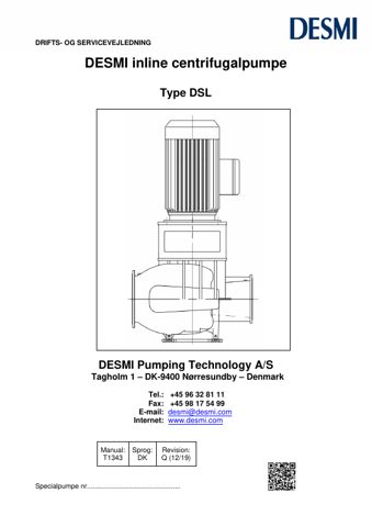 DESMI Pumping Technology A/S T1343 – Page preview (13ee9f83d93e_S1-1 S. 1)