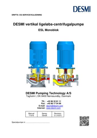 DESMI ESL Monoblok – Page preview (71e51fe849a0_S1-1 S. 1)