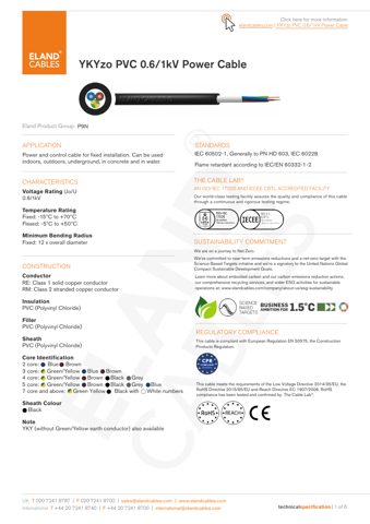 Eland Cables 0.6/1kV Power Cable – Drawing (bb9e76345bbc_S1-1 S. 1)
