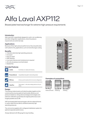 Alfa Laval AXP112 – Page preview (6870bde5f80c_S1-2 S. 1)