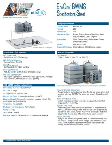 Ecochlor EcoOne™ BWMS – Page preview (ab4b481d7c5d_S1-1 S. 1)