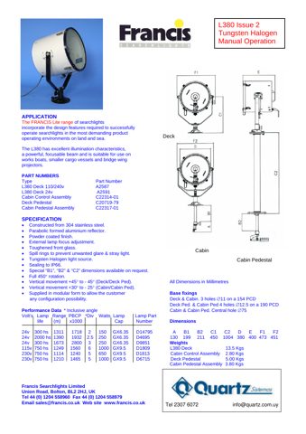 Francis Searchlights A2591 – Drawing (4511e9a876be_S1-1 S. 1)