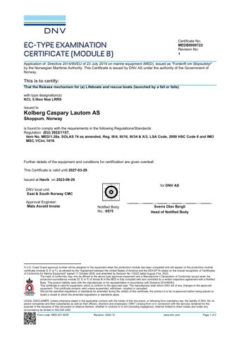 Kolberg Caspary Lautom KCL 5.5ton Noa LRRS – Page preview (defc6cd9650a_S1-1 S. 1)