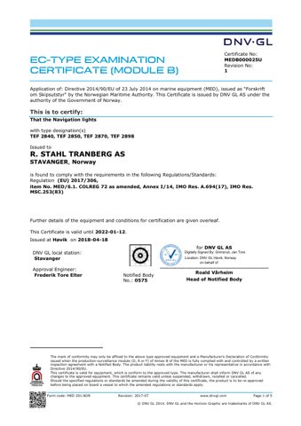 R. Stahl Tranberg TEF 2850 – Page preview (67823625567d_S1-1 S. 1)