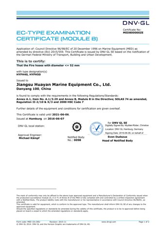 VTI Fire Products(Shanghai) HYFH50 – Drawing (4b963e31279e_S1-1 S. 1)