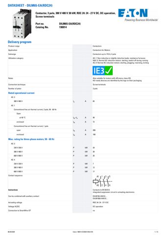 Eaton Marine DILM65-EA-RDC24 – Page preview (c8fc83bb6c50_S1-1 S. 1)