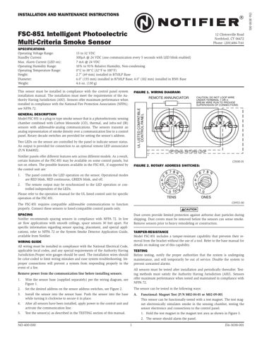 Notifier / Honeywell FSC-851 – Drawing (ac1379bddeee_S1-2 S. 1)