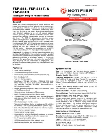 Notifier / Honeywell FSP-851R – Drawing (7a7f9125e4c3_S1-2 S. 1)