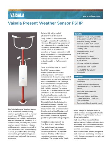 Vaisala FS11 – Page preview (bd9c0ea3bdcc_S1-1 S. 1)