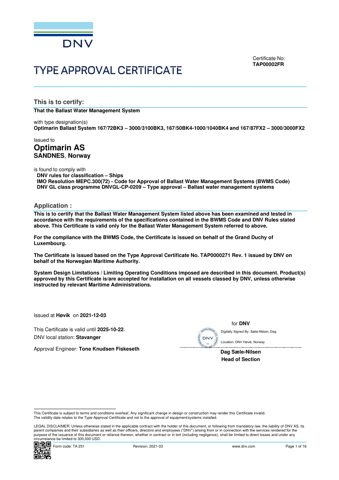 Optimarin 3100BK3 – Drawing (7a972ea8dd31_S1-1 S. 1)