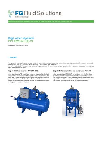Filtration Group Marine PPT-BWS/MESB-VT – Page preview (fb52cbfa2b7f_S1-1 S. 1)