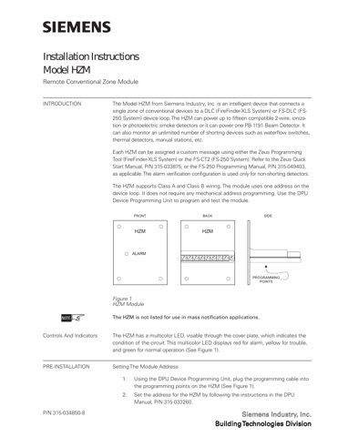 Siemens Industry HZM – Drawing (51fbf71fe170_S1-1 S. 1)