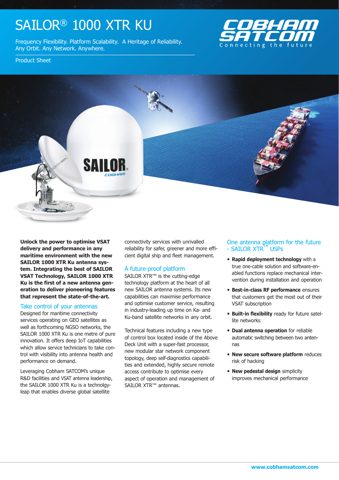 Cobham SATCOM 1000 XTR Ku – Drawing (faa1c9ac7222_S1-1 S. 1)
