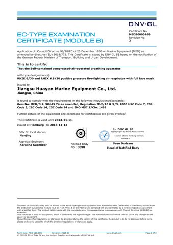 Jiangsu Huayan Marine Equipment RHZK 6 – Page preview (6966ca71c2b4_S1-2 S. 1)