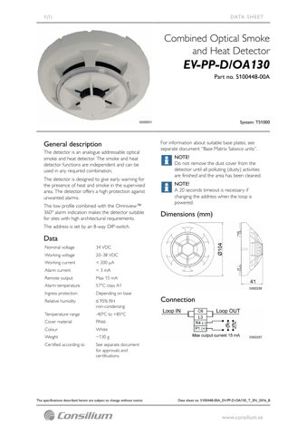 Consilium Marine & Safety EV-PP-D/OA130 – Drawing (0fbac31bd839_S1-1 S. 1)