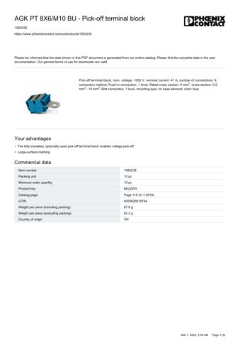 Phoenix Contact AGK PT 8X6/M10 BU – Drawing (c4f31270162c_S1-5 S. 1)