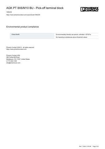 Phoenix Contact AGK PT 8X6/M10 BU – Page preview (c4f31270162c_S1-5 S. 5)