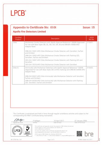 Apollo Fire Detectors ORB-OH-13001-APO – Page preview (4814b0b3ed9c_S1-2 S. 2)