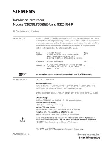 Siemens Industry FDBZ492-HR – Drawing (e9a145ebca99_S1-1 S. 1)