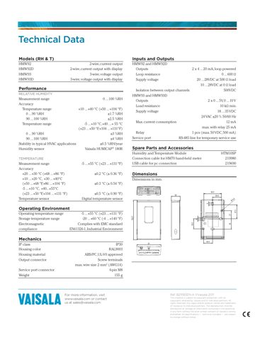Vaisala HMW93 – Drawing (911b265d3133_S1-2 S. 2)