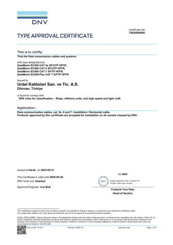 Untel Kablolari San. ve Tic EC200 – Drawing (dc56ac5a6d11_S1-2 S. 1)