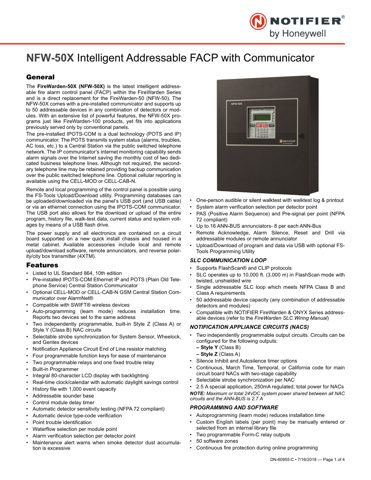 Notifier / Honeywell NFW-50X – Drawing (43c65f81d9b8_S1-1 S. 1)