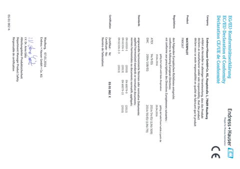 Endress+Hauser XA00132P-E – Photo (4b2b5c0dff3f_S2-10 S. 2)