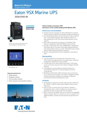 Eaton Marine 9SX Marine UPS – Drawing (2c1b84df1699_S1-1 S. 1)