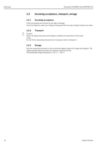 Endress+Hauser Micropilot M FMR244 with PROFIBUS PA – Page preview (fbb99b1f3543_S5-10 S. 6)
