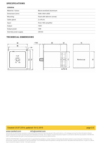 Zenitel VM15-R – Page preview (6fe8bae2677b_S1-2 S. 2)