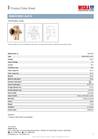 WISKA 380V-2xZ14 – Drawing (ffbb86129144_S1-1 S. 1)