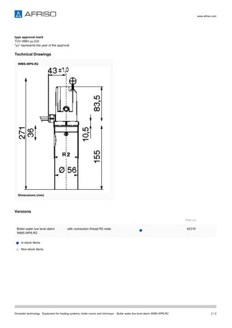 AFRISO WMS-WP6-R2 – Drawing (d82a8cd5b230_S1-2 S. 2)