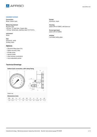 AFRISO RF100ISR – Drawing (393e448c1dcc_S1-3 S. 2)