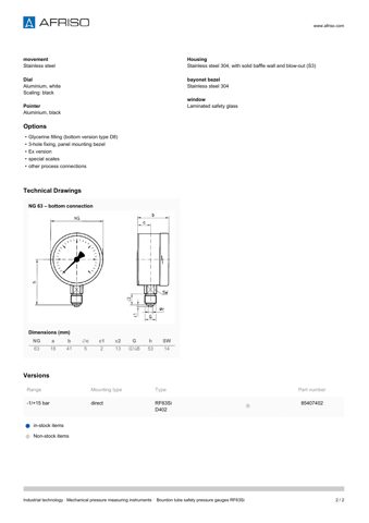 AFRISO RF63Si – Drawing (c19ac312a2af_S1-2 S. 2)