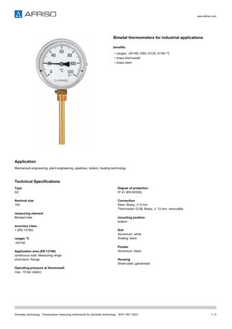 AFRISO BITH-160-I D2 – Drawing (18cb0c66f624_S1-1 S. 1)