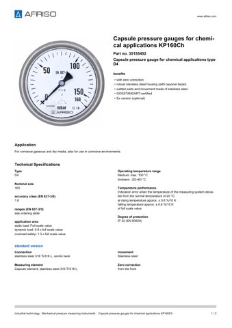 AFRISO KP160Ch D4 – Page preview (b3afa138407f_S1-1 S. 1)