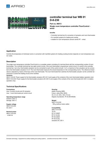 AFRISO WB 01 D-8-230 – Zeichnung (e4eb75af8c52_S1-1 S. 1)