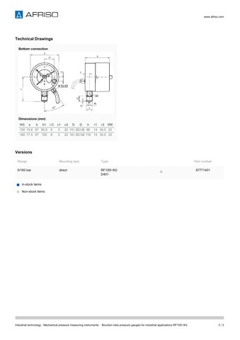 AFRISO RF100I IK2 – Drawing (73221d128556_S1-3 S. 3)