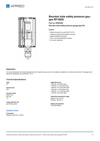 AFRISO RF160Si – Page preview (e16aa82049ac_S1-3 S. 1)