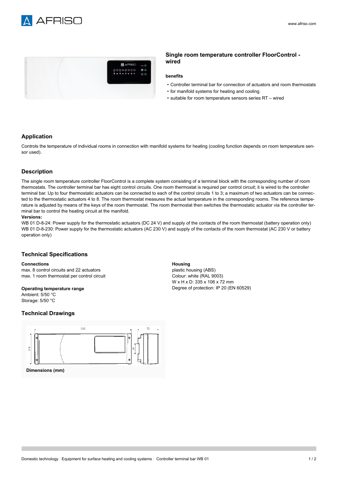 AFRISO WB 01 D-8-24/WB 01 D-8-230 – Drawing (c2b08005bf4f_S1-1 S. 1)