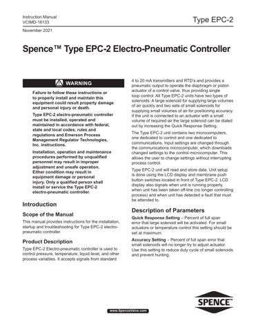 Emerson EPC-2 – Drawing (205263614c33_S1-17 S. 1)