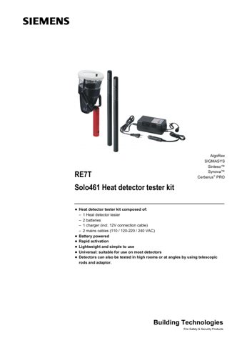 Siemens Fire Safety Solo461 – Page preview (fa074f0ec1ec_S1-1 S. 1)