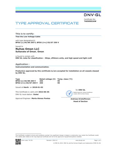 Nuhas Oman S8 250 V – Drawing (06352297cd37_S1-2 S. 1)