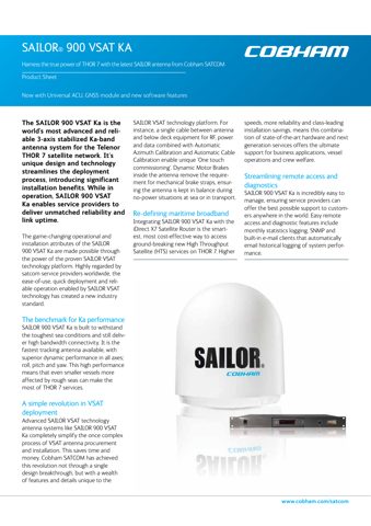 Cobham SATCOM 900 VSAT KA – Drawing (015733d4210b_S1-1 S. 1)