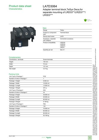 Schneider Electric Industries S.A.S. LA7D3064 – Drawing (aeee79e89e3c_S1-1 S. 1)