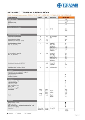 Terasaki Electric H400 NE – Drawing (f4248401183e_S1-1 S. 1)