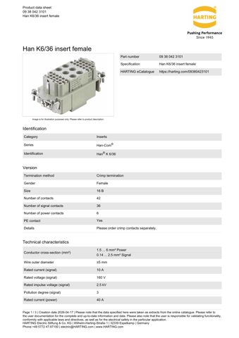 HARTING Electric Stiftung 09 38 042 3101 – Drawing (29250a15d3cf_S1-2 S. 1)